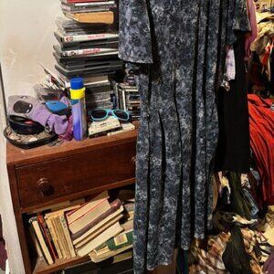 3X LuaRoe blue dress